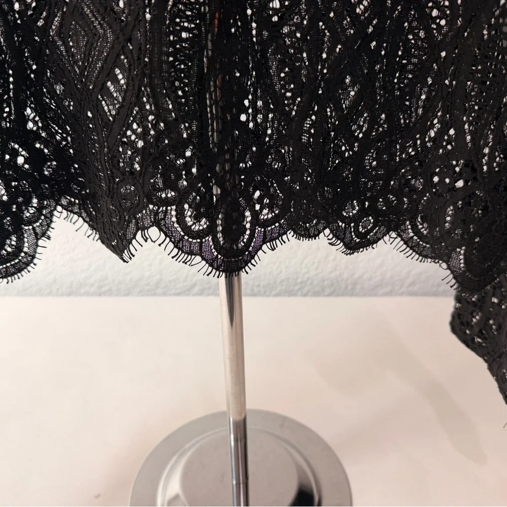 ZARA Black Lace Blouse – Romantic Gothic  ✨